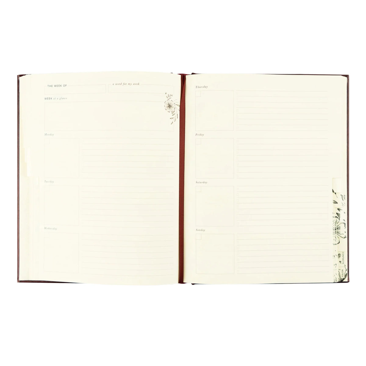 12-Month Undated Planner: Yorkshire Design, Layflat