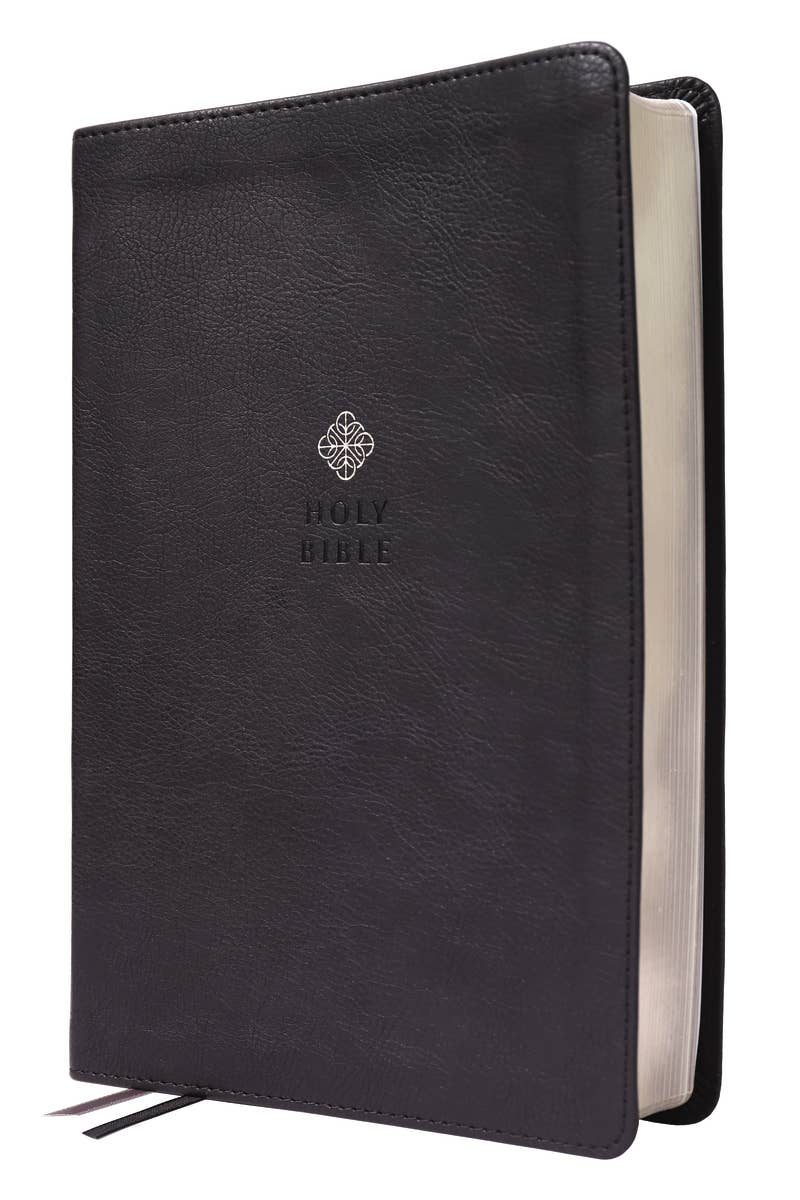 NIV Men's Devotional Bible, Large Print, Leathersoft Black