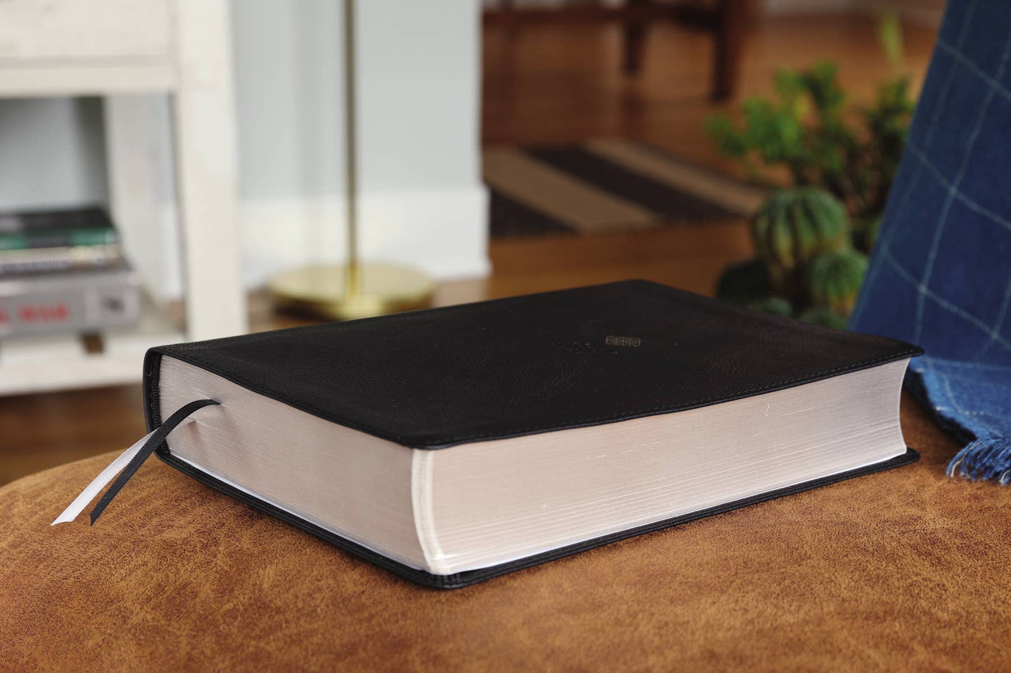 NIV Men's Devotional Bible, Large Print, Leathersoft Black