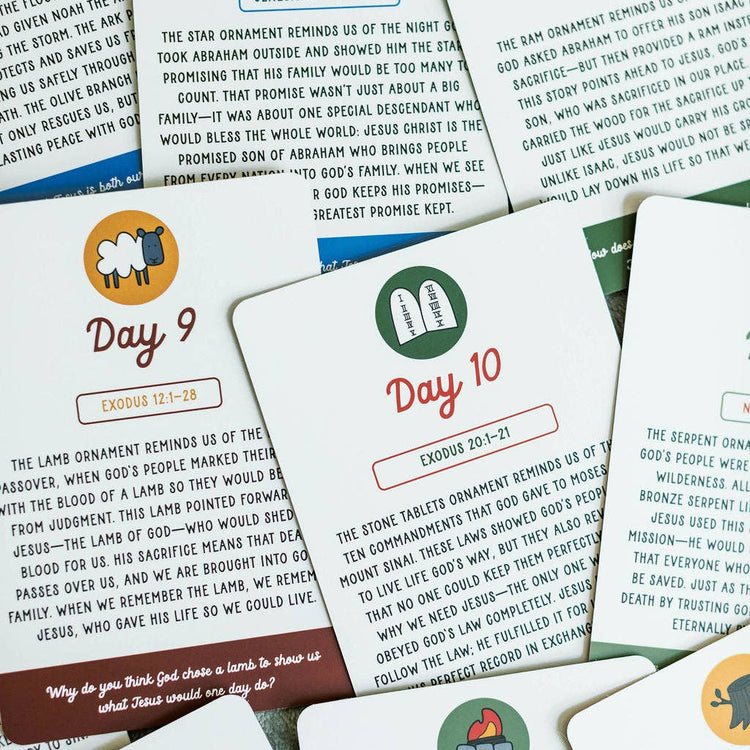 Jesse Tree Ornaments + Cards Set