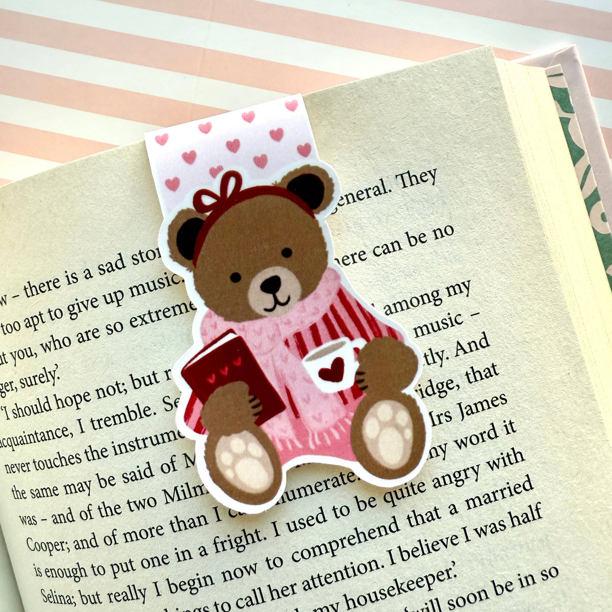 Teddy Bear Magnetic Bookmark