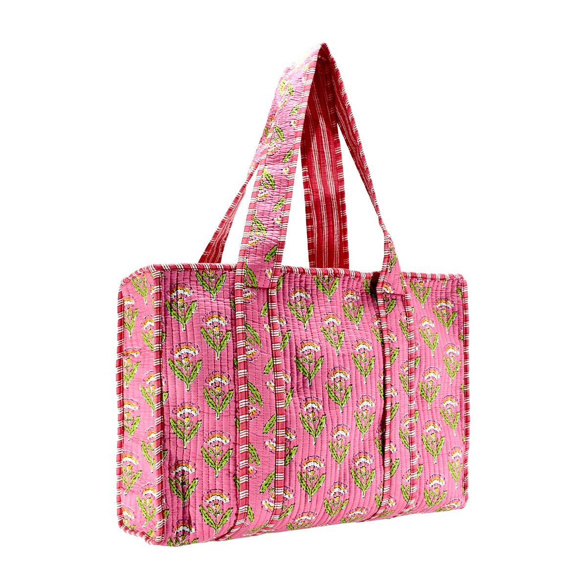 Pink Floral Tote