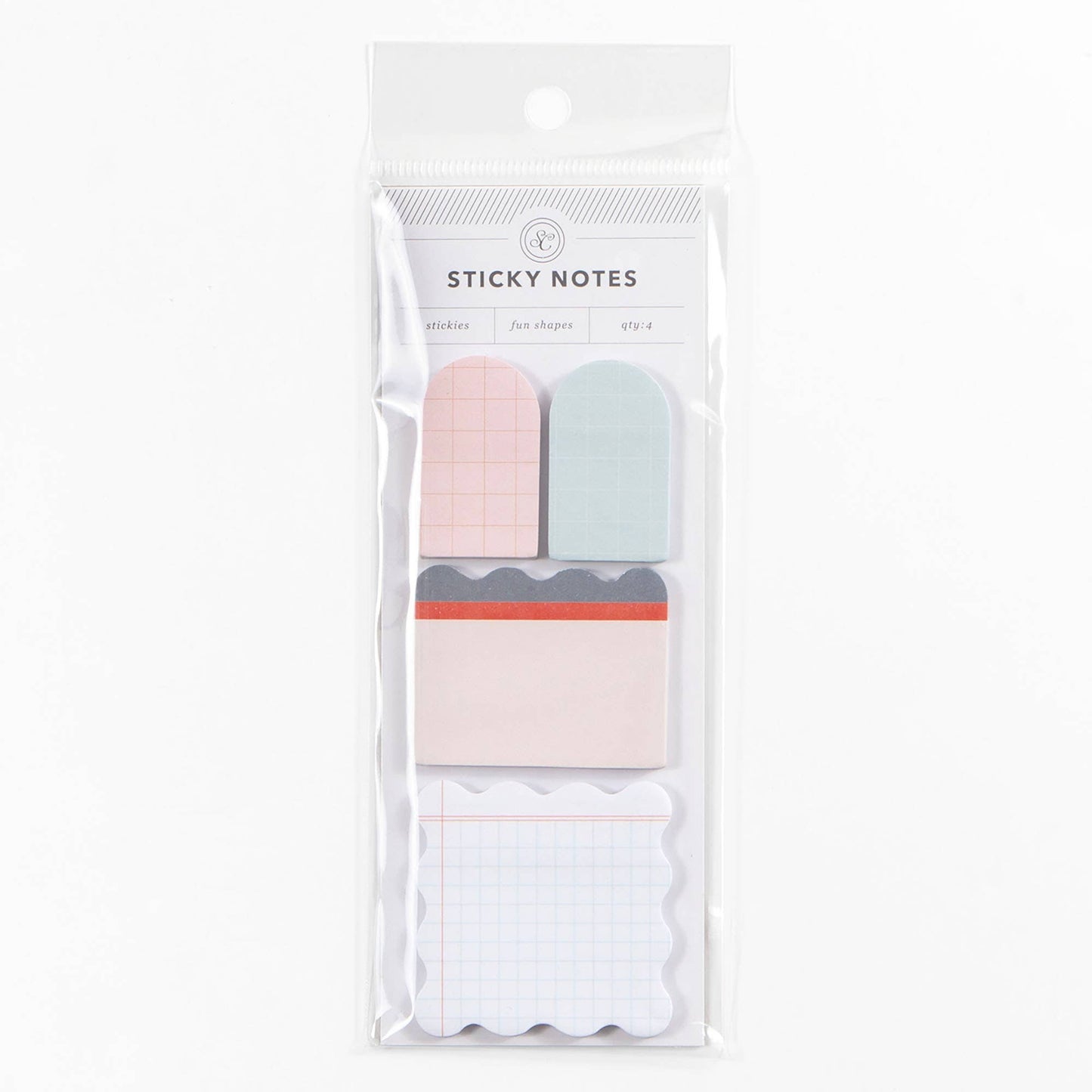 Pink Ledger Sticky Notes Set