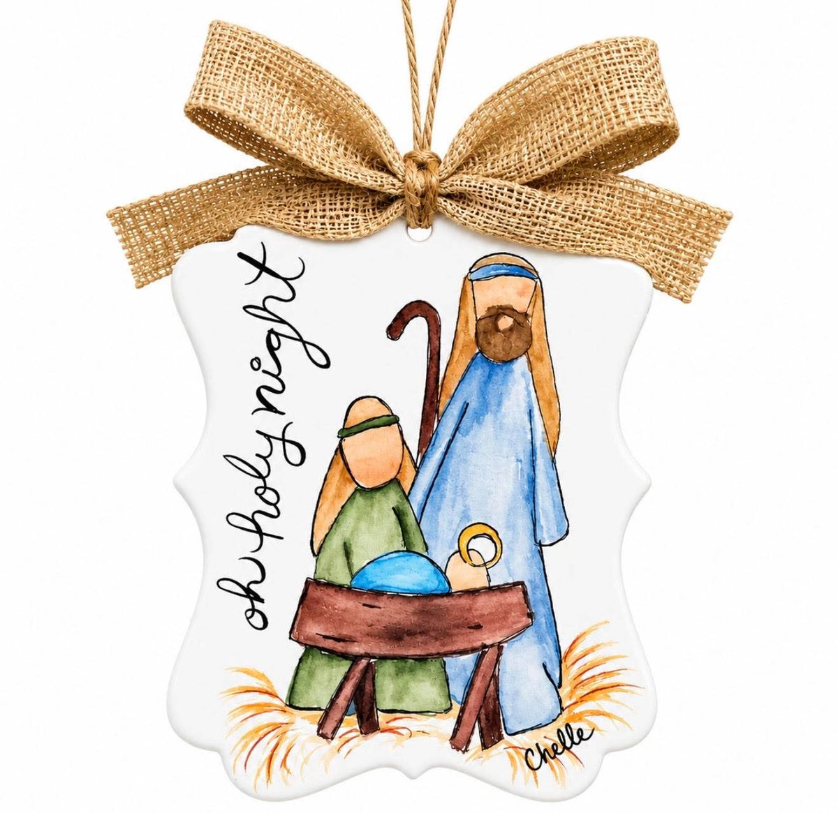 Oh Holy Night Christmas Ornament