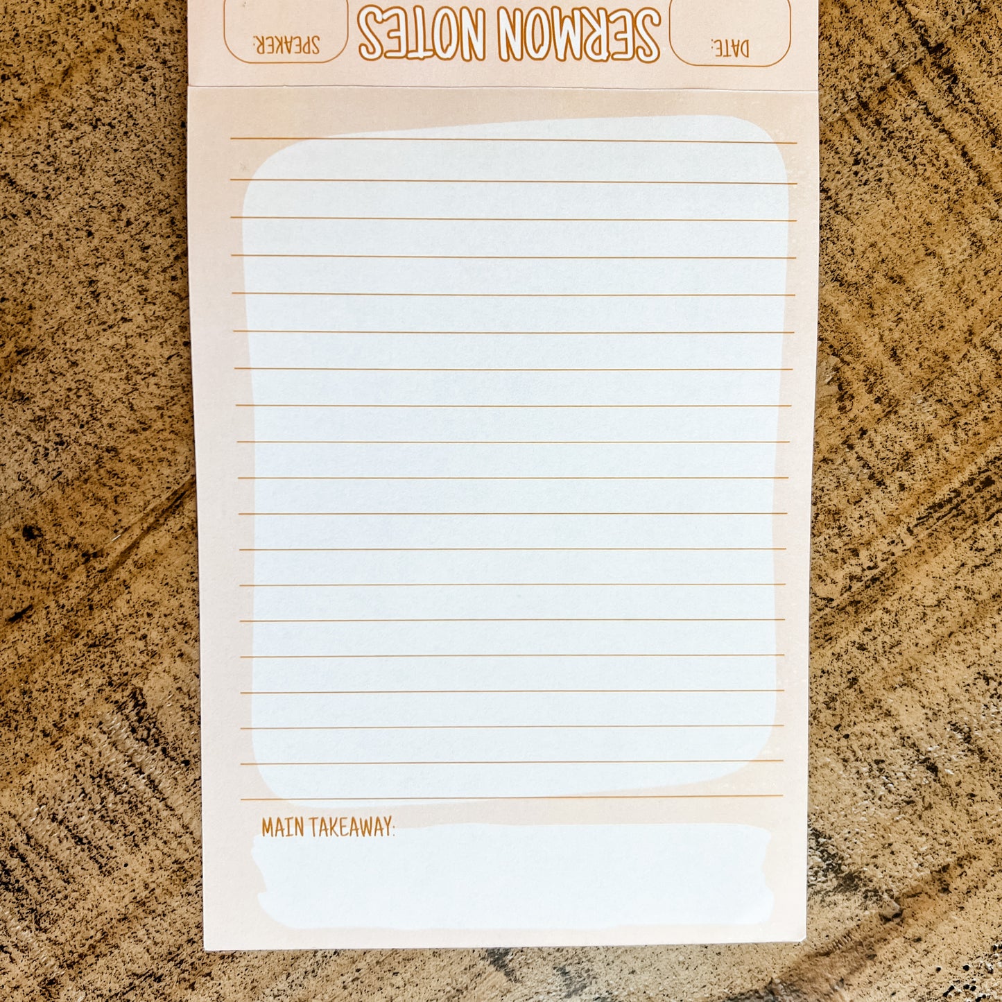 Boho Sermon Notes Double-Sided 5x7 Notepad