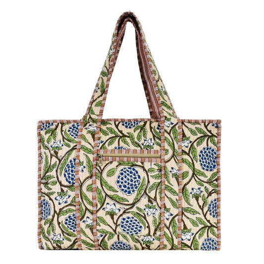 Tan Blueberry Tote