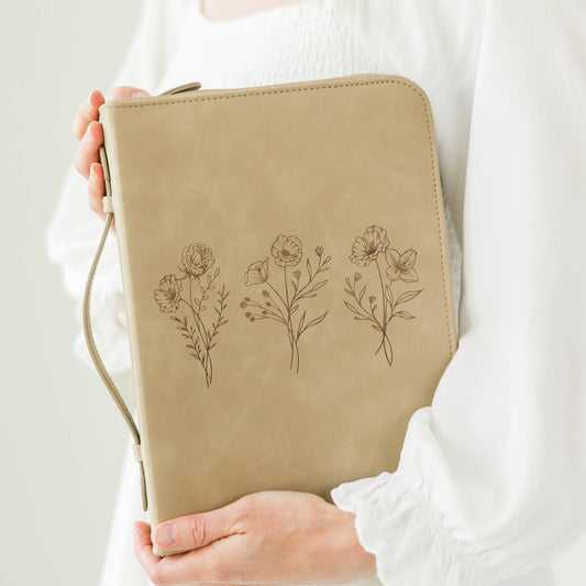 Trio Floral Bible Cover