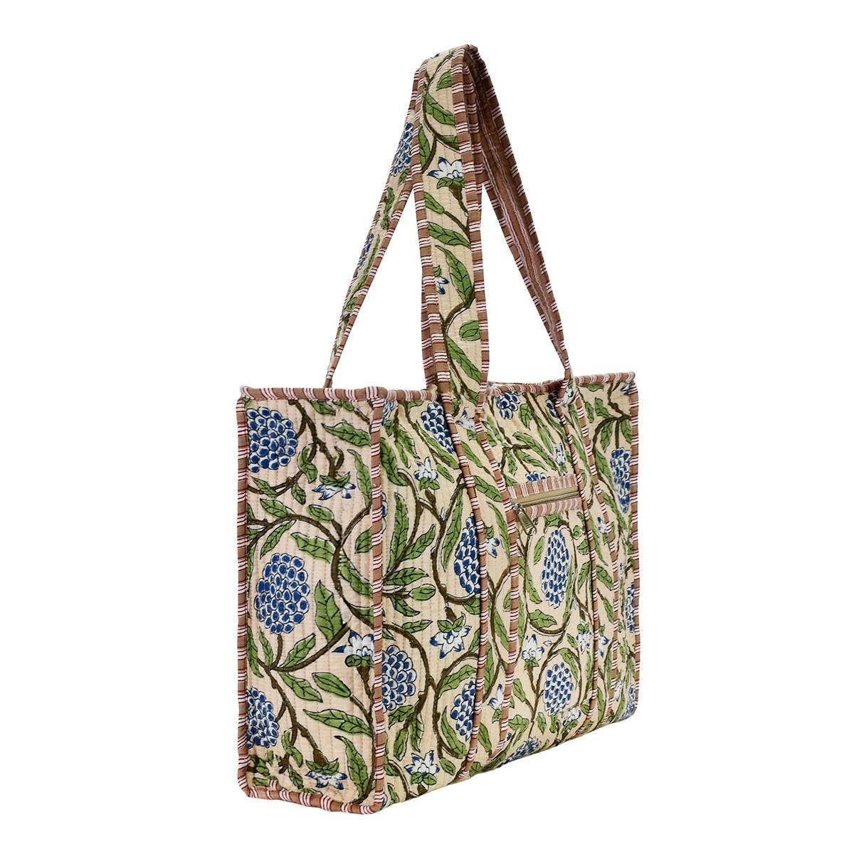 Tan Blueberry Tote