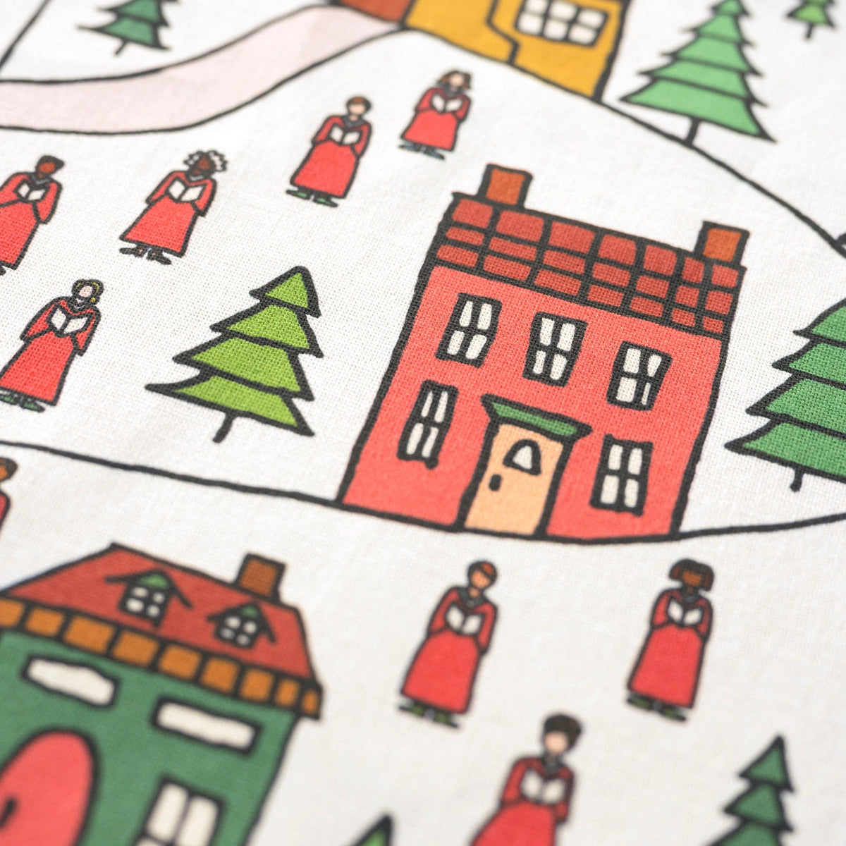 Go Tell It On The Mountain Christmas Tea Towel - Full Color