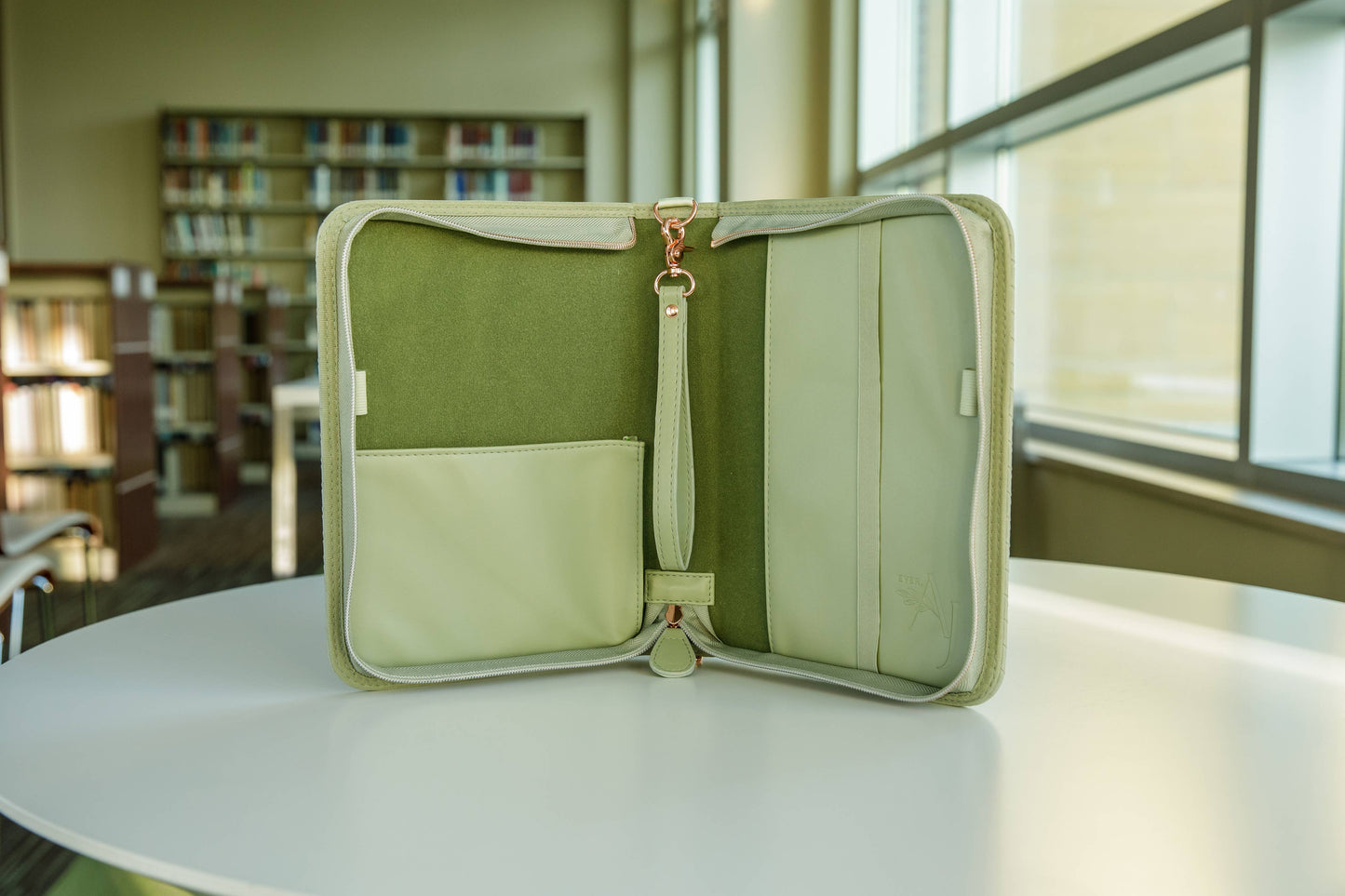 Sage Crossbody Weave Bible Case