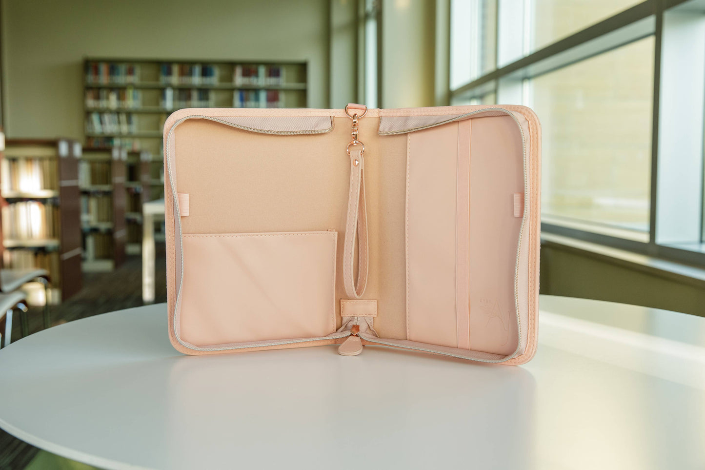 Blush Crossbody Weave Bible Case