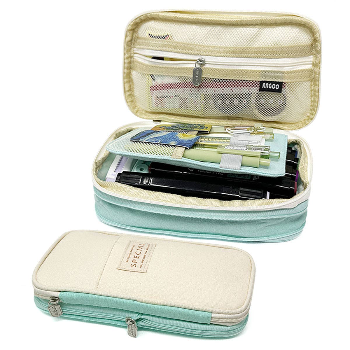 Large Capacity Pencil Case Expandable Pencil Pouch