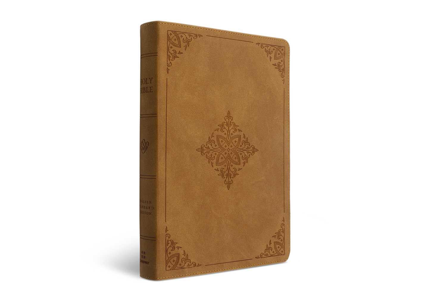 ESV Large Print, Trutone, Nubuck Caramel