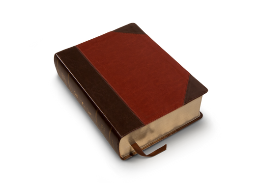 ESV Study Bible, Large Print, Trutone, Brown/Cordovan