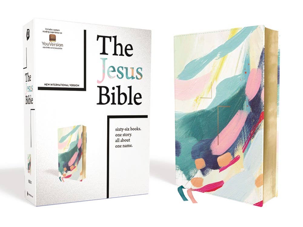 NIV The Jesus Bible Artist Edition Leathersoft Multi/Teal