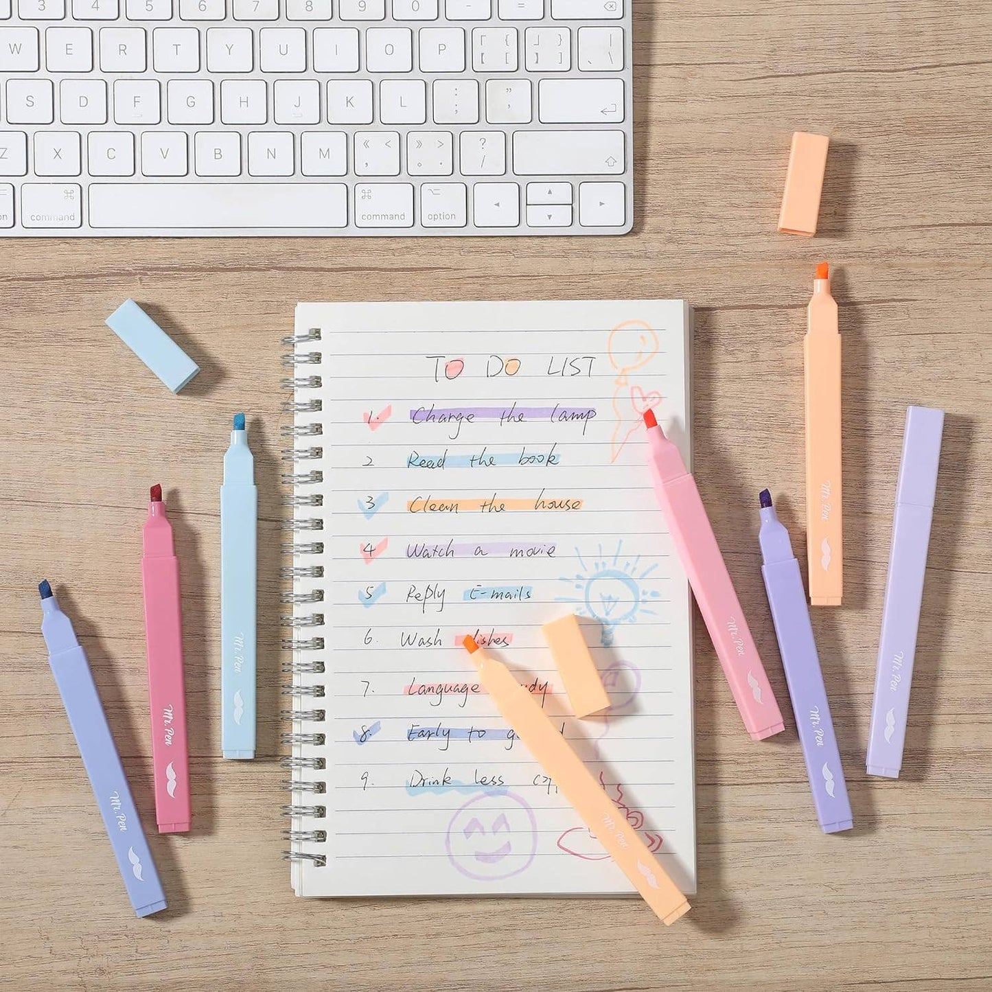 Mr. Pen Bright Highlighter Set