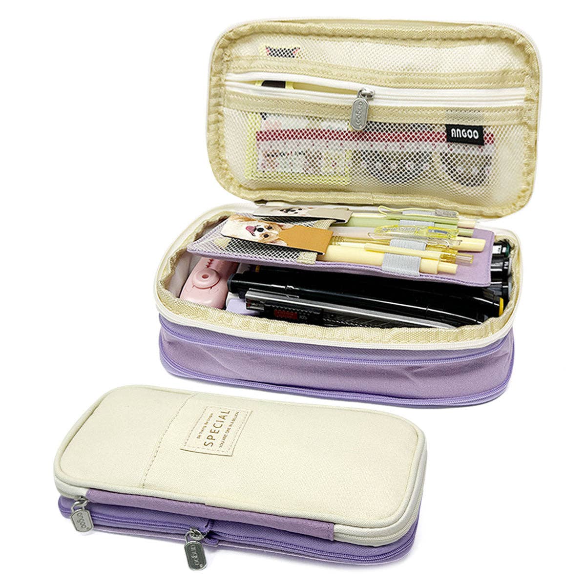 Large Capacity Pencil Case Expandable Pencil Pouch