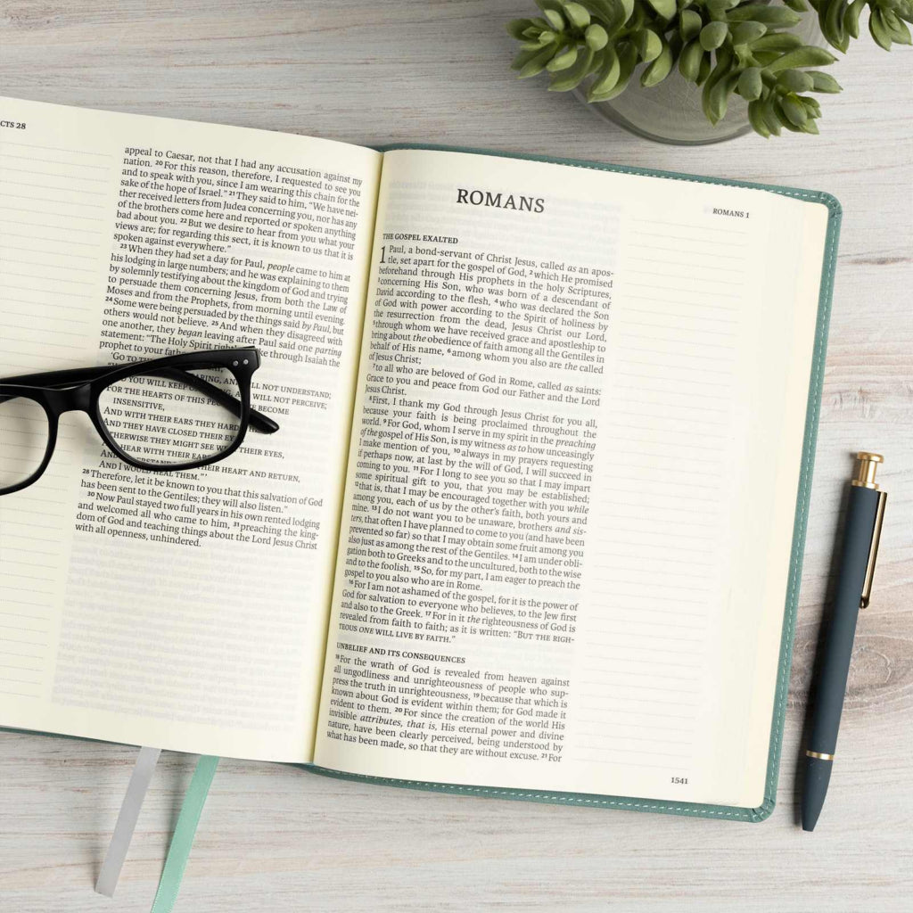 NASB Notetaking Bible, Large Print, Teal